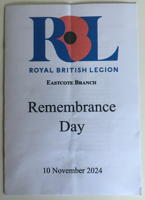 Remembrance Sunday Service 10th November 2024