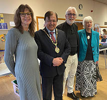 Mayor with Marilyn and Steve Pursey and Catherine Dann