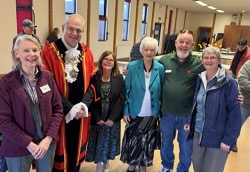 The mayoral party with EHS President, EHS Chair, EHS Vice-Chair & FEHG representative.